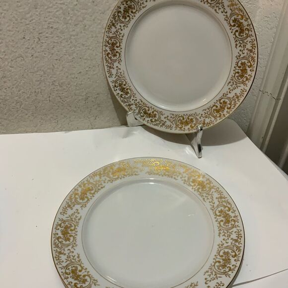 Set of 2 Valencia 515 By Royal M-Mita Japan 10.25” dinner Plate Excellent G5 - Picture 4 of 9